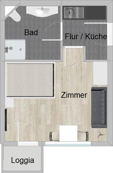 Top Modernes 1-Zimmer-Apartment Mit Kueche, Parkplatz, Kostenfreiem Wlan Und Netflix Bad Soden-Salmünster Buitenkant foto